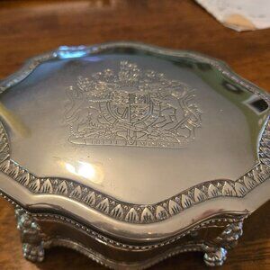 Silver Plated Jewelry Box by International Silver Company